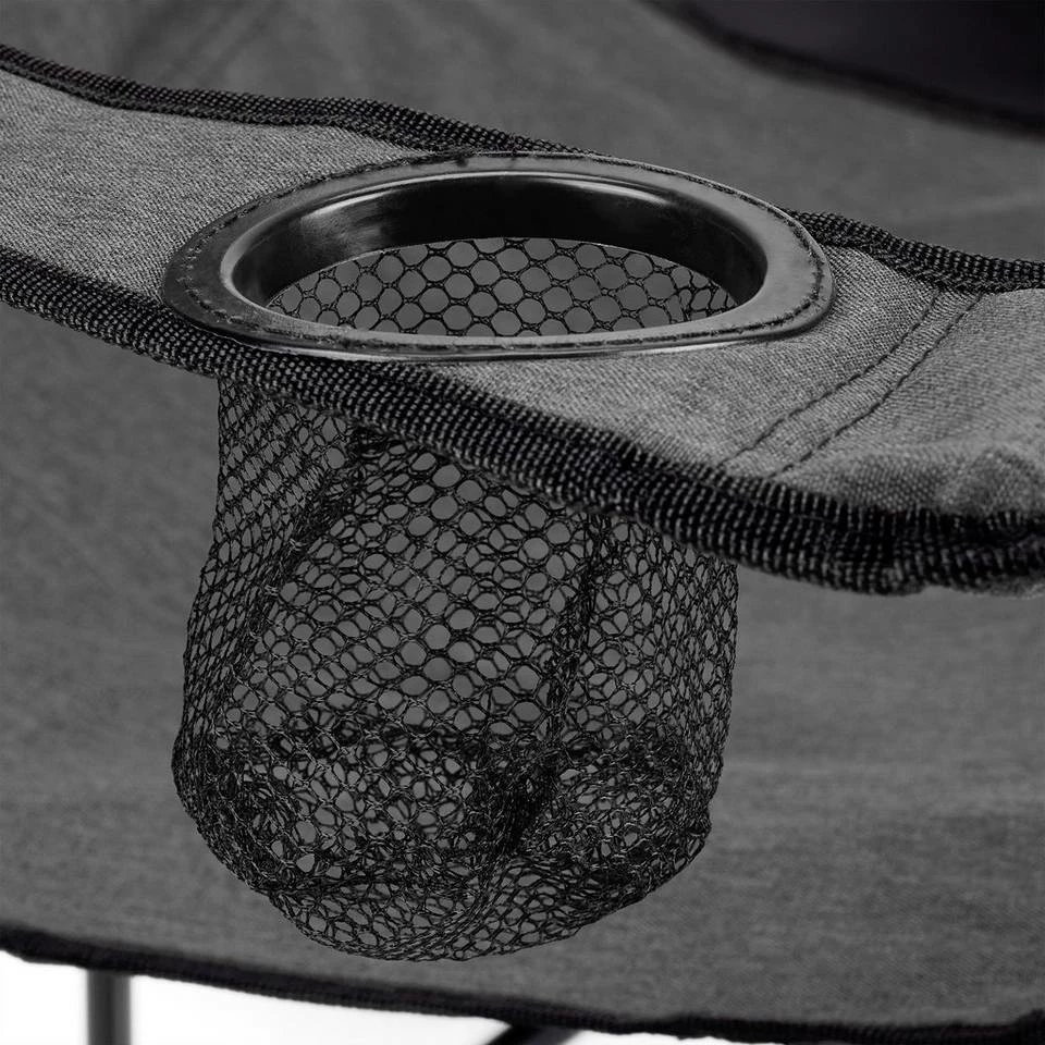 relaxdays Campingstuhl »Campingstuhl mit Getränkehalter«, Grau Dunkelrot Schwarz, Grau Schwarz, Beige Schwarz 7 relaxdays Campingstuhl »Campingstuhl mit Getränkehalter«, Grau Dunkelrot Schwarz, Grau Schwarz, Beige Schwarz – Bild 7