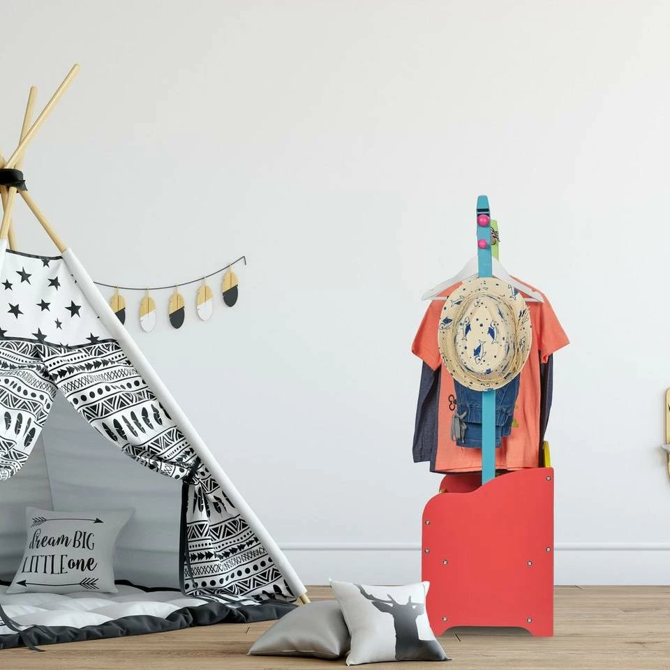 relaxdays Kleiderständer »Kinder Kleiderständer mit Ablagen« 5 relaxdays Kleiderständer »Kinder Kleiderständer mit Ablagen« – Bild 5