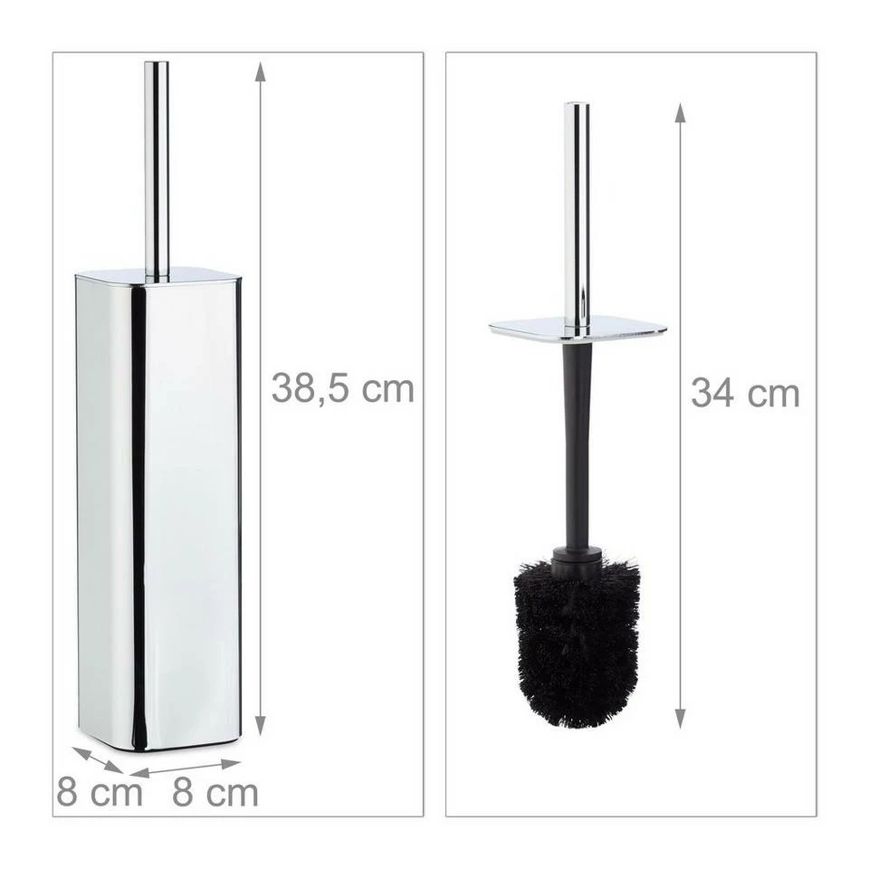 relaxdays Badezimmer-Set »WC Bürstenhalter Wand« 4 relaxdays Badezimmer-Set »WC Bürstenhalter Wand« – Bild 4