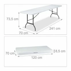 relaxdays Gartentisch »Klappbarer Gartentisch 240 x 70 cm« -Deutschland Möbel Verkäufe 2024 bc202bbc 52d7 53f7 9bb7 a698569842a2