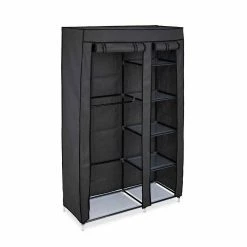 relaxdays Stoffschrank »Stoffschrank mit 2 Kleiderstangen« Anthrazit -Deutschland Möbel Verkäufe 2024 bc65cd95 68f5 5fec 9760 d32a52237642