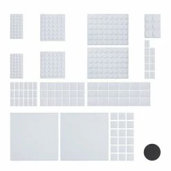 relaxdays Möbelfuß »2400 x Filzgleiter weiß«