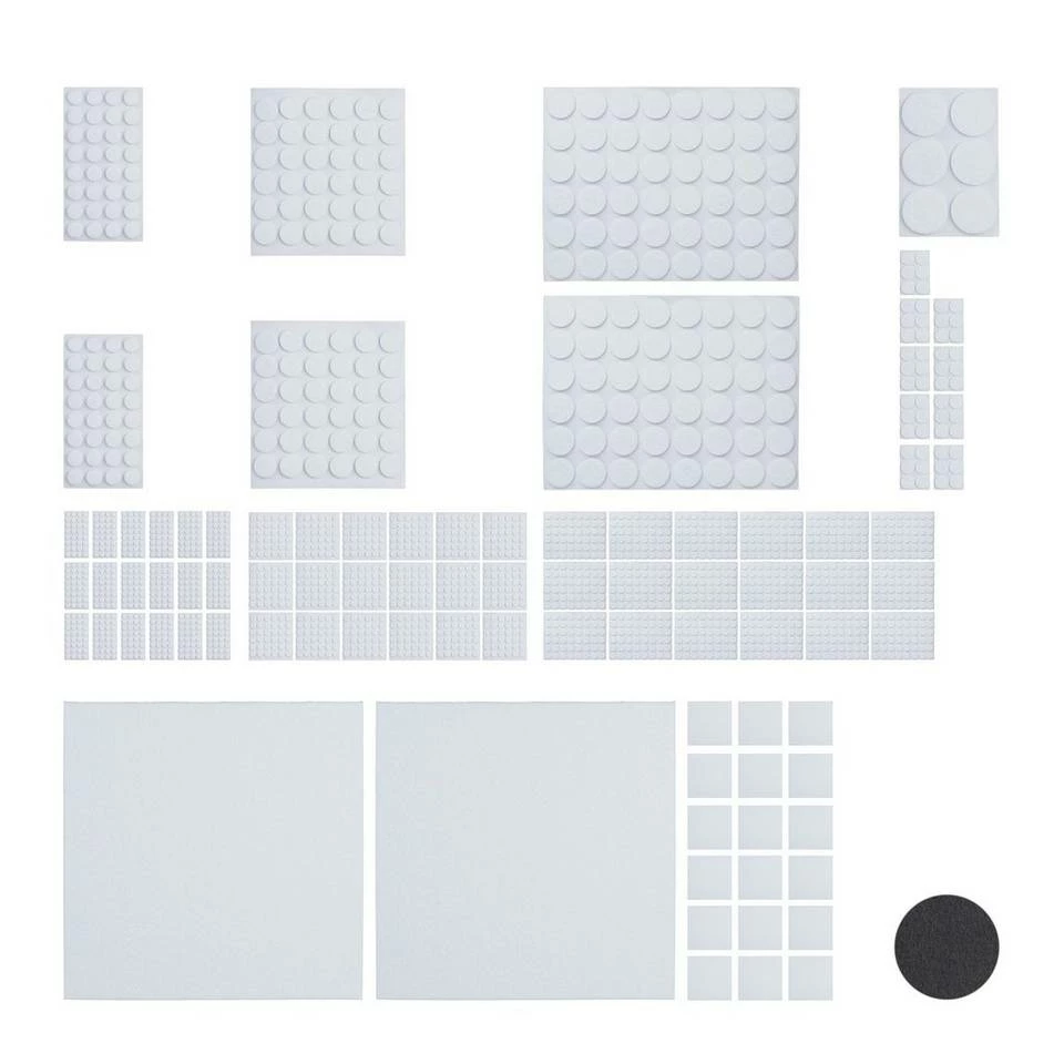 relaxdays Möbelfuß »2400 x Filzgleiter weiß« 1 relaxdays Möbelfuß »2400 x Filzgleiter weiß«