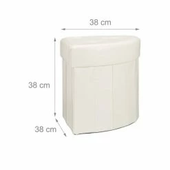 relaxdays Sitzhocker »Eckiger Hocker mit Stauraum«, Weiß Weiß, Schwarz -Deutschland Möbel Verkäufe 2024 bd4fc22e 760a 5f96 961d ebb29b665e47