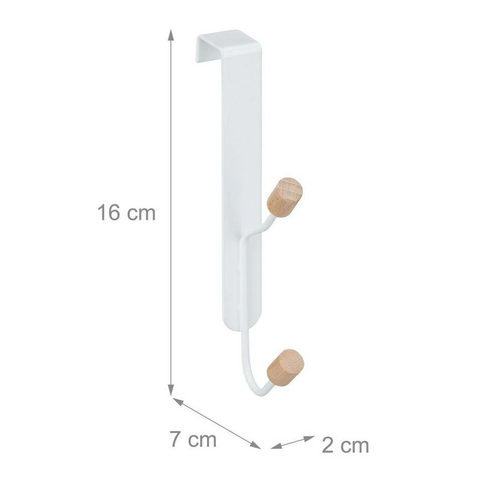 Türhaken »30 x Türhaken doppelt«, relaxdays 4 Türhaken »30 x Türhaken doppelt«, relaxdays – Bild 4