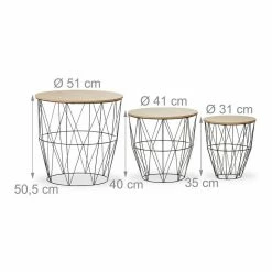 relaxdays Beistelltisch »Korbtisch 3er Set« -Deutschland Möbel Verkäufe 2024 be50b51c 6dcf 5079 b116 0a8ece136769