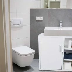 relaxdays Waschbeckenunterschrank »Waschbeckenunterschrank 4 Fächer« Weiß Grau Wei&szlig; Silber, Wei&szlig; Silber -Deutschland Möbel Verkäufe 2024 bed8868e 13c4 5282 8f41 b982d2afbeb8