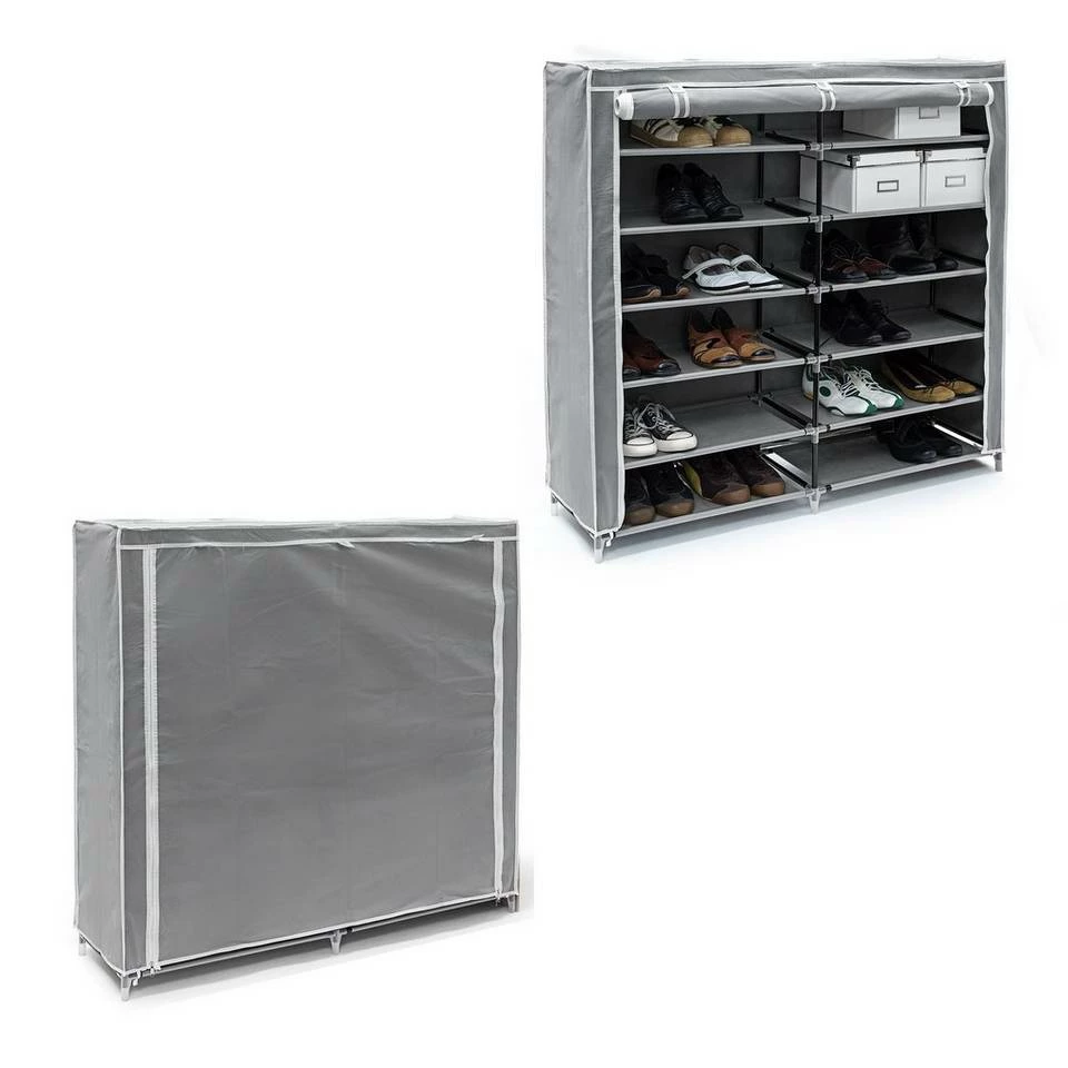 relaxdays Schuhschrank »2 x Schuhschrank VALENTIN anthrazit« 1 relaxdays Schuhschrank »2 x Schuhschrank VALENTIN anthrazit«