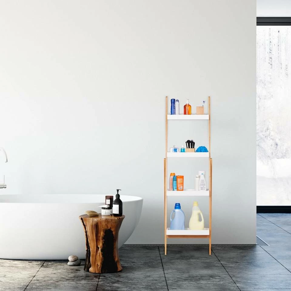 relaxdays Leiterregal »Leiterregal Bambus klappbar« 2 relaxdays Leiterregal »Leiterregal Bambus klappbar« – Bild 2