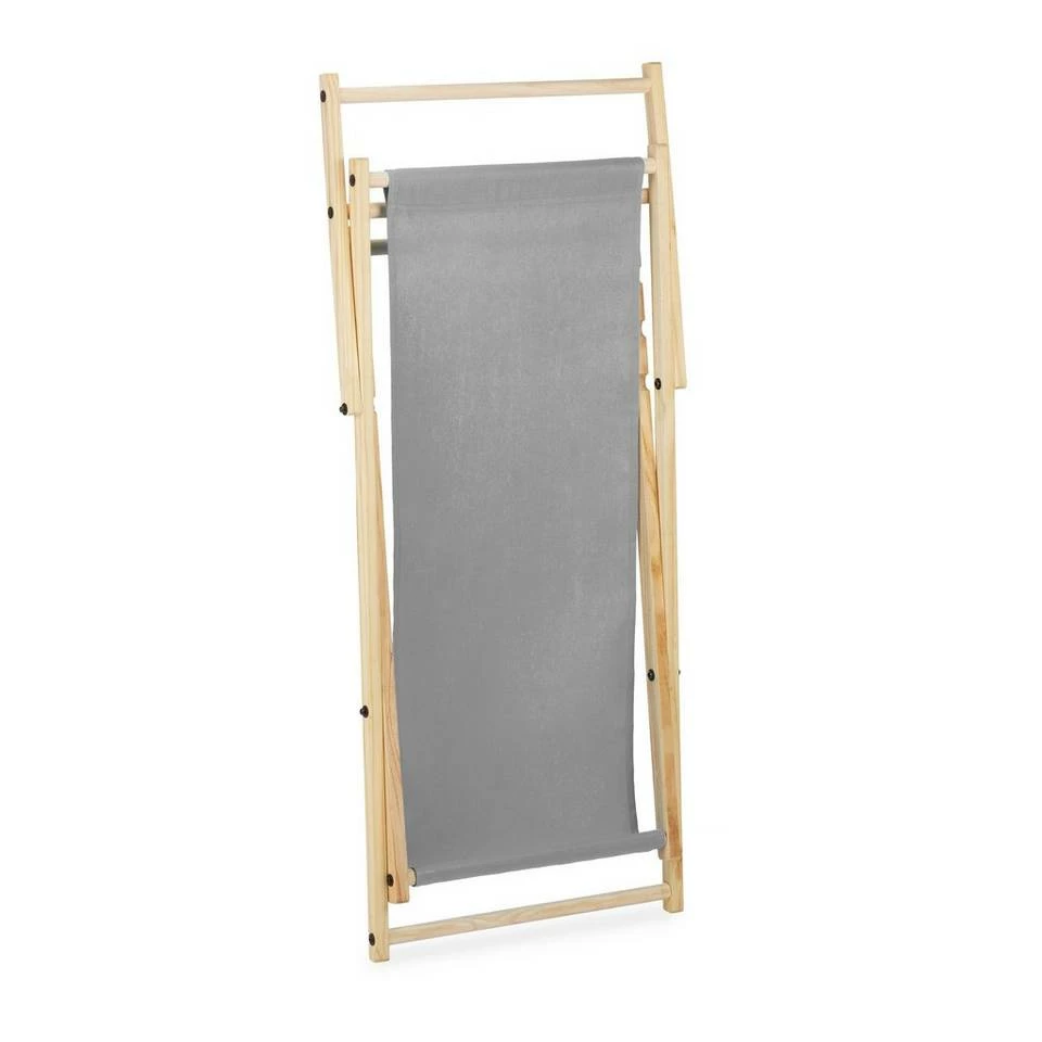 relaxdays Gartenliege »Liegestuhl Holz 2er Set«, Grau 11 relaxdays Gartenliege »Liegestuhl Holz 2er Set«, Grau – Bild 11