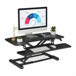 relaxdays Schreibtischaufsatz »Höhenverstellbarer Schreibtischaufsatz«