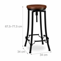 relaxdays Barhocker »Barhocker industrial hoch«, A -Deutschland Möbel Verkäufe 2024 c0ba26a8 7338 5fe8 8793 a330a6abaa2c