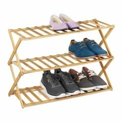 relaxdays Schuhregal »Faltbares Schuhregal aus Bambus«, 1-tlg.