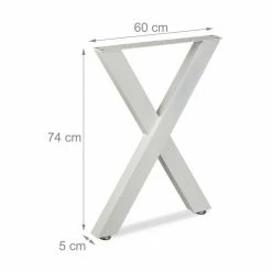 relaxdays Tischbein »Tischbeine 2er Set X-Form«, Grau Wei&szlig;, Schwarz -Deutschland Möbel Verkäufe 2024 c2014966 9914 5255 9ff8 f4ca67dcd96c