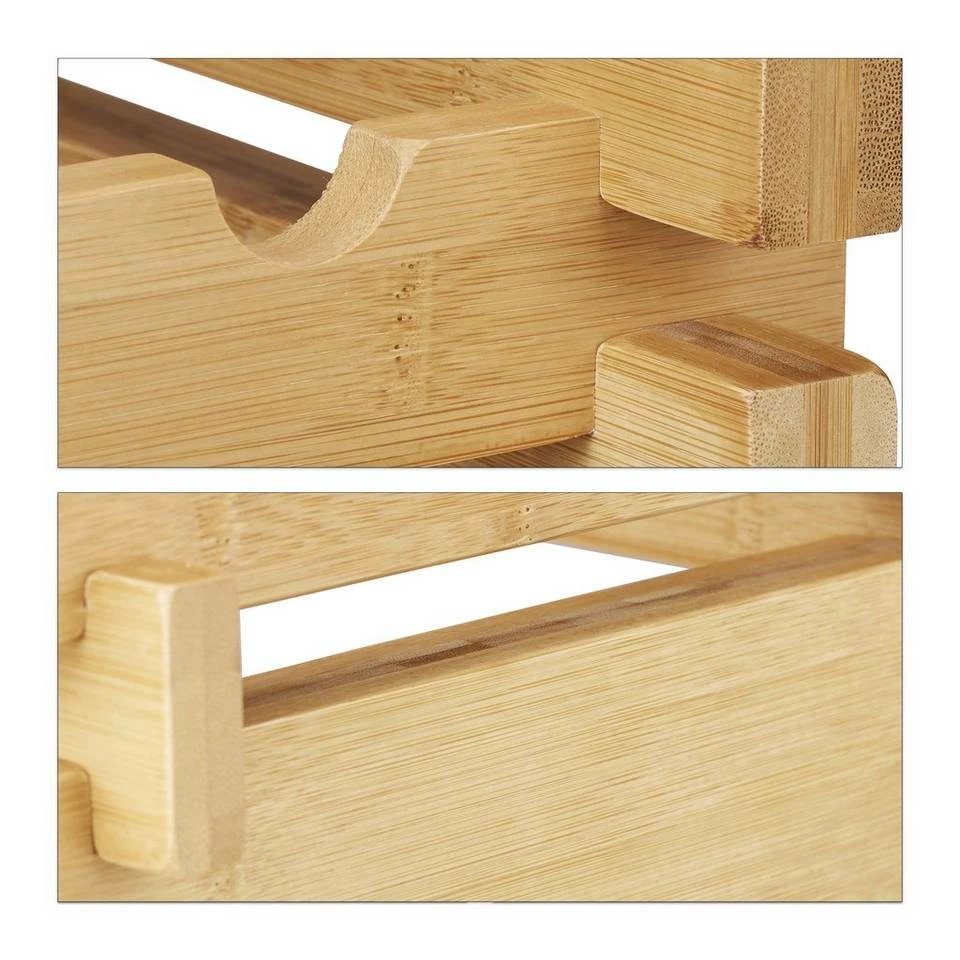 relaxdays Weinregal »Stapelbares Weinregal aus Bambus«, 2 6 relaxdays Weinregal »Stapelbares Weinregal aus Bambus«, 2 – Bild 6