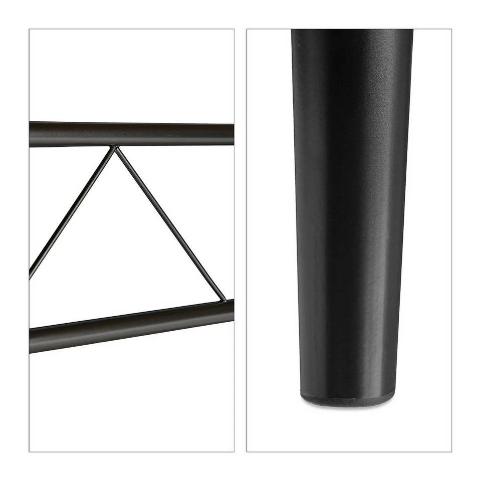 relaxdays Schreibtisch »Schreibtisch Glas«, Schwarz / Schwarz Braun Schwarz, Weiß 9 relaxdays Schreibtisch »Schreibtisch Glas«, Schwarz / Schwarz Braun Schwarz, Weiß – Bild 9