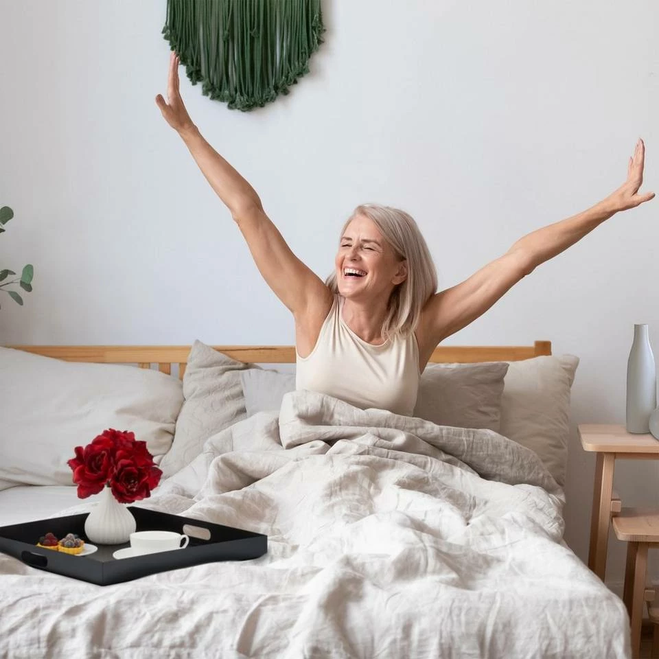 relaxdays Beistelltisch »Schwarzer Beistelltisch mit Tablett« 3 relaxdays Beistelltisch »Schwarzer Beistelltisch mit Tablett« – Bild 3