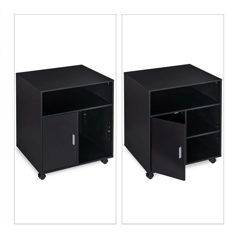 relaxdays Rollcontainer »Rollcontainer in Schwarz« 6 relaxdays Rollcontainer »Rollcontainer in Schwarz« – Bild 6