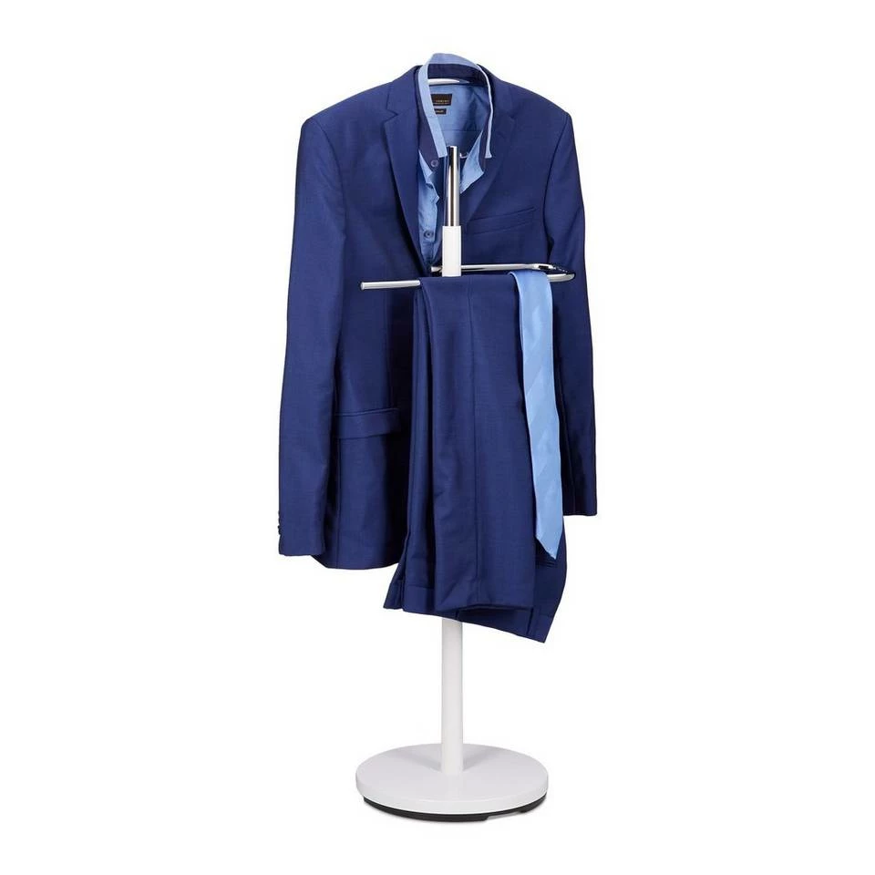 relaxdays Herrendiener »Herrendiener Holz in weiß oder schwarz«, Weiß Weiß Silber, Schwarz Silber 1 relaxdays Herrendiener »Herrendiener Holz in weiß oder schwarz«, Weiß Weiß Silber, Schwarz Silber