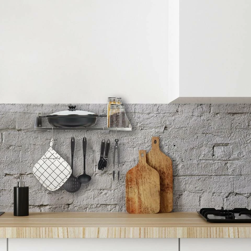 relaxdays Wandregal »Wandregal Edelstahl« 2 relaxdays Wandregal »Wandregal Edelstahl« – Bild 2