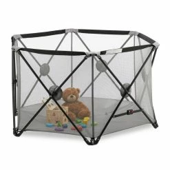 relaxdays Laufgitter »Faltbares Laufgitter für Babys«, Grau