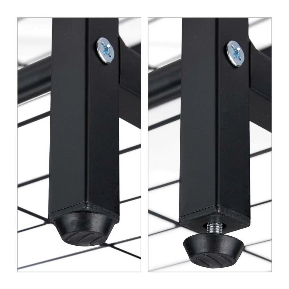 relaxdays Konsolentisch »Konsolentisch mit 4 Ebenen«, Weiß Weiß Schwarz, Braun Schwarz 6 relaxdays Konsolentisch »Konsolentisch mit 4 Ebenen«, Weiß Weiß Schwarz, Braun Schwarz – Bild 6