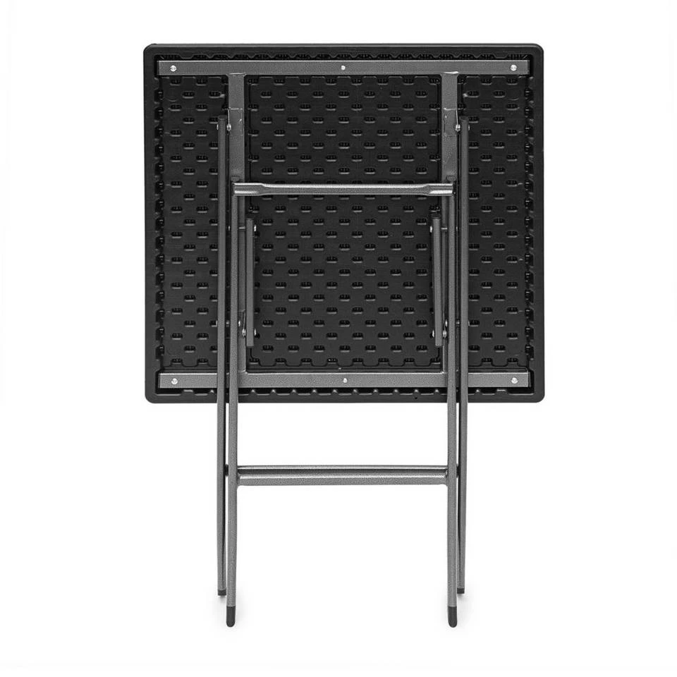 relaxdays Gartentisch »Gartentisch klappbar BASTIAN«, Schwarz, Quadratisch Dunkelbraun, Weiß 9 relaxdays Gartentisch »Gartentisch klappbar BASTIAN«, Schwarz, Quadratisch Dunkelbraun, Weiß – Bild 9