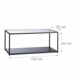 relaxdays Couchtisch »Couchtisch Glas mit schwarzer Ablage« -Deutschland Möbel Verkäufe 2024 c7b15c5a 6200 579d 991d 4c16a4276e8a