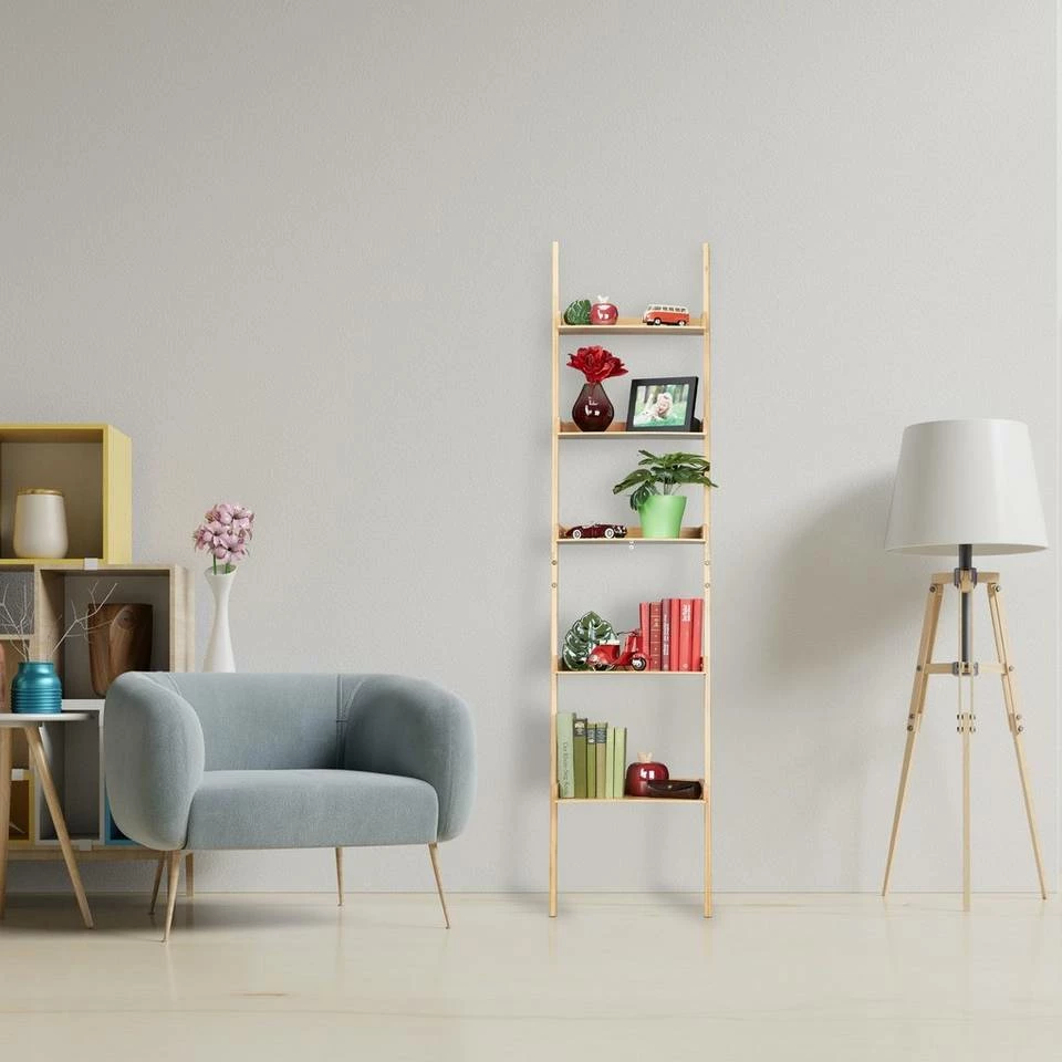 relaxdays Leiterregal »Leiterregal Bambus« 2 relaxdays Leiterregal »Leiterregal Bambus« – Bild 2