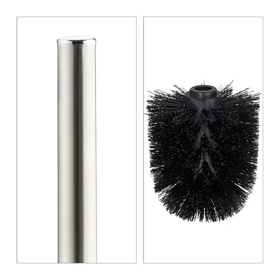 relaxdays Badezimmer-Set »WC Garnitur Keramik«, Grau Schwarz Silber, Anthrazit Silber Schwarz, Weiß Silber 6 relaxdays Badezimmer-Set »WC Garnitur Keramik«, Grau Schwarz Silber, Anthrazit Silber Schwarz, Weiß Silber – Bild 6