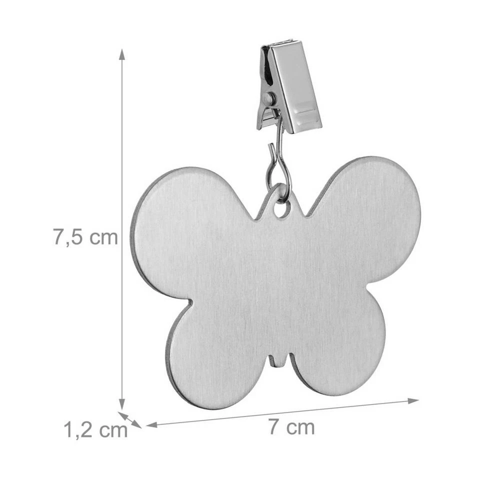 relaxdays Türfeststeller »48 x Tischdeckenbeschwerer Schmetterling« 4 relaxdays Türfeststeller »48 x Tischdeckenbeschwerer Schmetterling« – Bild 4