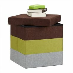 relaxdays Sitzhocker »Gepolsterter Hocker mit bunten Streifen«, A Braun Grün Grau, Orange Hellbraun Braun, Dunkelblau Blau Creme -Deutschland Möbel Verkäufe 2024 c9159099 5c86 5d42 9ebe 017e9b87cb6c