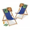 relaxdays Gartenliege »Liegestuhl Holz 2er Set«