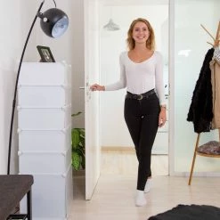 relaxdays Schuhregal »Schuhregal Kunststoff 6 Fächer«, Weiß Wei&szlig; Transparent Silber, Schwarz Transparent Silber, Transparent Schwarz Silber -Deutschland Möbel Verkäufe 2024 cb54af83 27e3 50d7 9d08 5ff38b7a3a6f