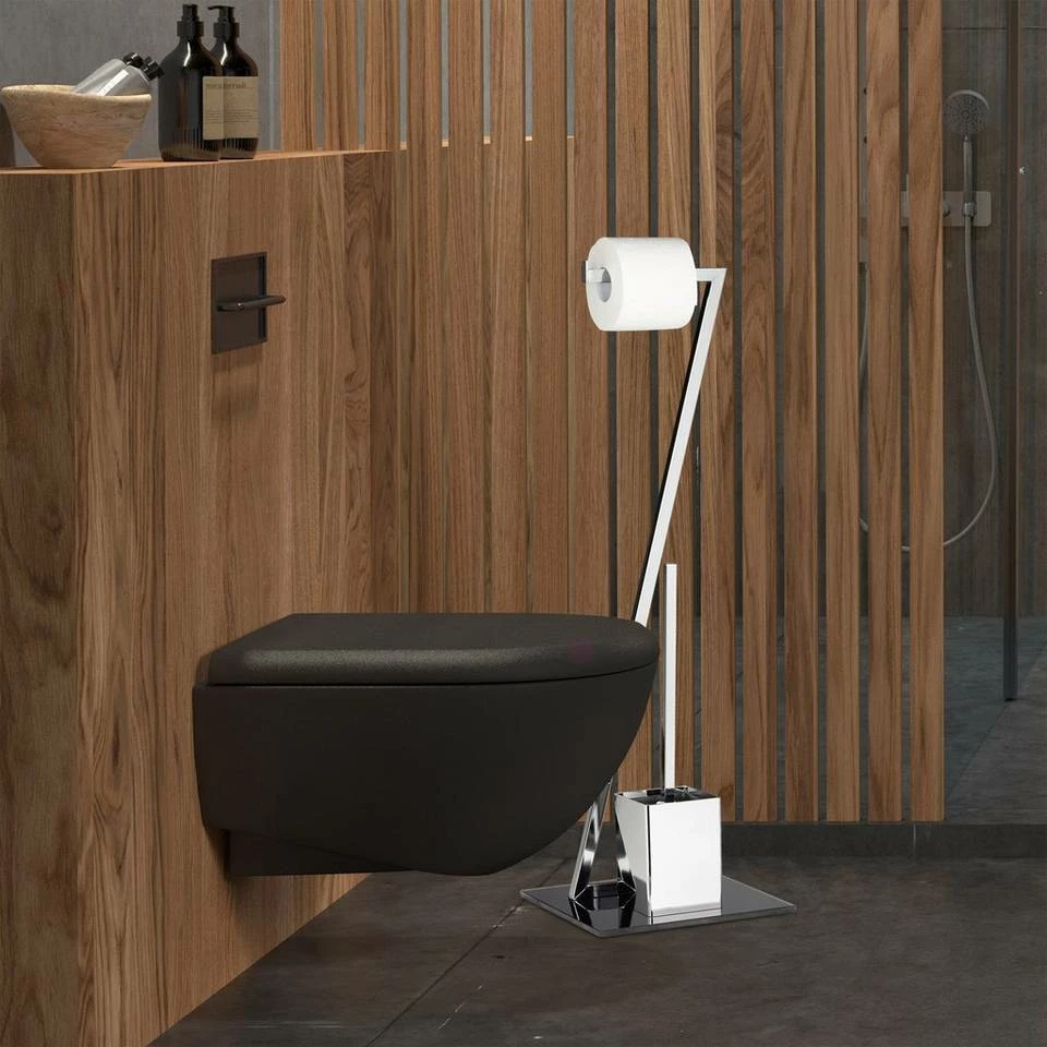 relaxdays Badezimmer-Set »WC Garnitur GLASS« 5 relaxdays Badezimmer-Set »WC Garnitur GLASS« – Bild 5