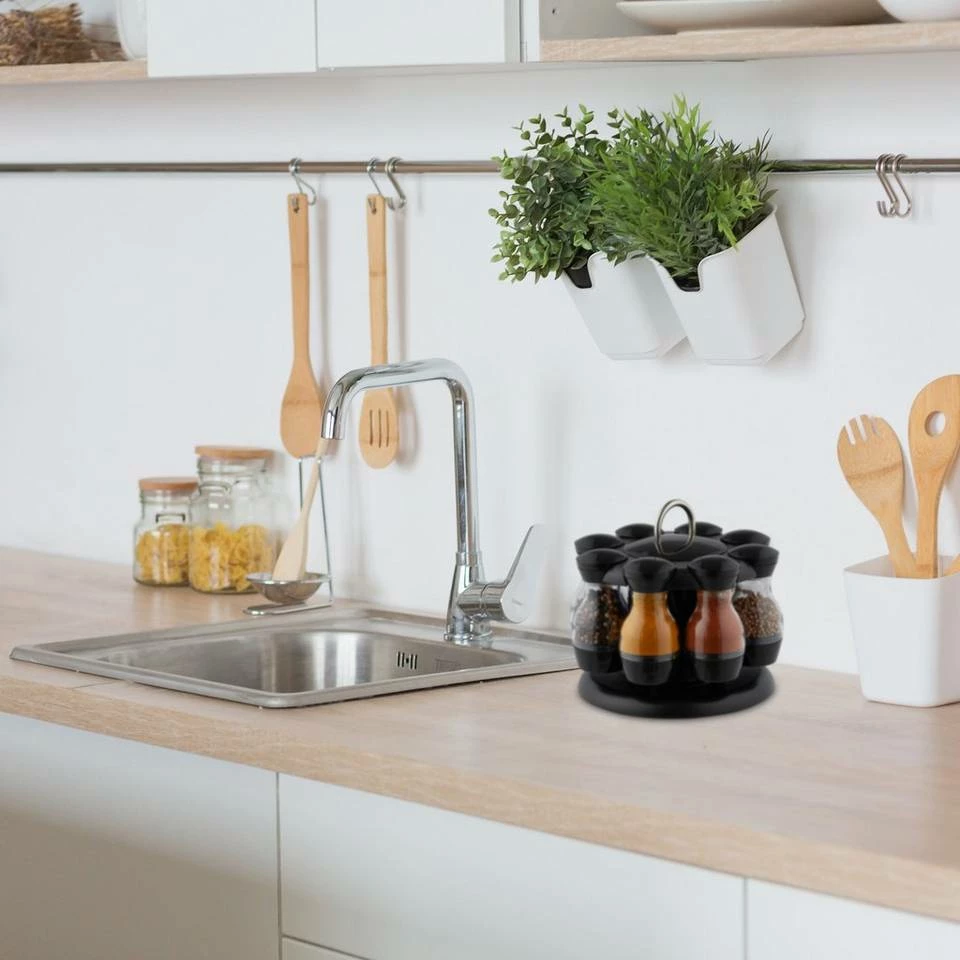 relaxdays Gewürzkarussell »Gewürzkarussell mit 8 Gläsern« 3 relaxdays Gewürzkarussell »Gewürzkarussell mit 8 Gläsern« – Bild 3