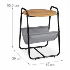 relaxdays Beistelltisch »Runder Beistelltisch mit Ablage« -Deutschland Möbel Verkäufe 2024 cbe4da1c 4a11 5a93 8e20 5188d720ba9a