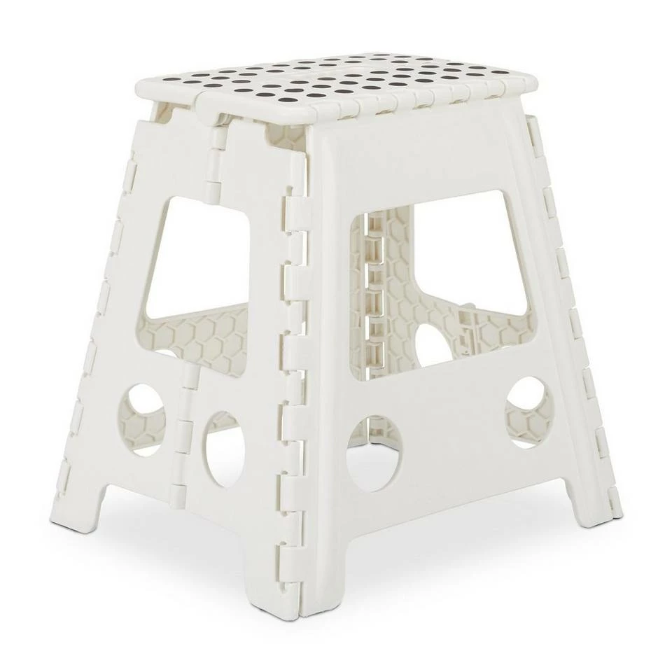 relaxdays Tritthocker »Klapphocker faltbar XL«, hellgrau Weiß Schwarz, Anthrazit Weiß, Grau Weiß 10 relaxdays Tritthocker »Klapphocker faltbar XL«, hellgrau Weiß Schwarz, Anthrazit Weiß, Grau Weiß – Bild 10