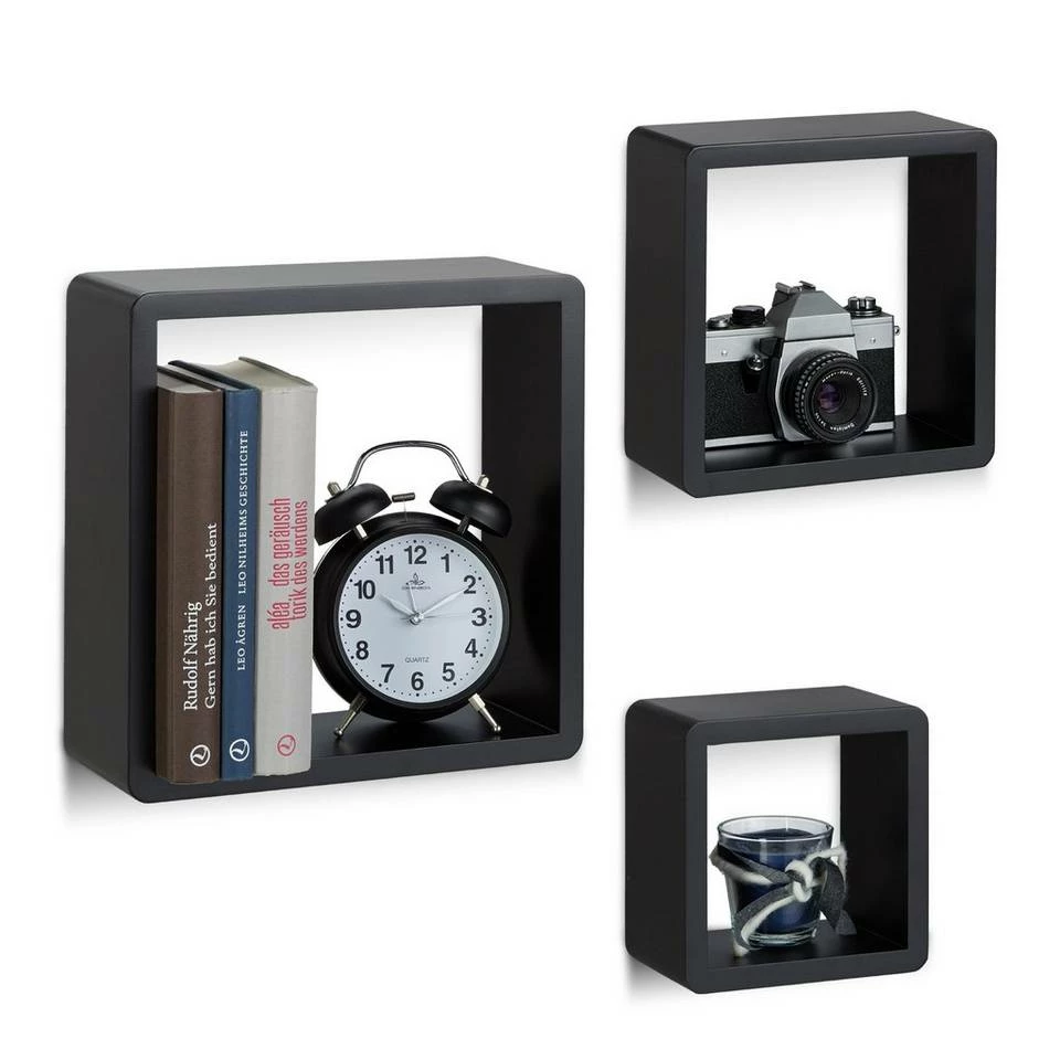 relaxdays Wandregal »Wandregal Cubes 3-teiliges Set«, Weiß-Violett Weiß Hellblau, Braun, Weiß Lila, Weiß Grün 14 relaxdays Wandregal »Wandregal Cubes 3-teiliges Set«, Weiß-Violett Weiß Hellblau, Braun, Weiß Lila, Weiß Grün – Bild 14