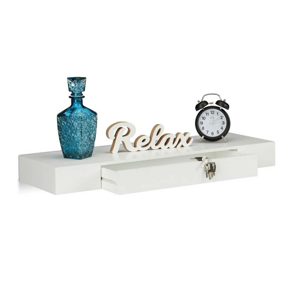 relaxdays Wandregal »Wandregal mit Schublade«, Grün Grün, Lila, Schwarz, Braun 9 relaxdays Wandregal »Wandregal mit Schublade«, Grün Grün, Lila, Schwarz, Braun – Bild 9