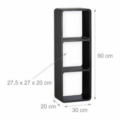 relaxdays Wandregal »Wandregal mit 3 Fächern«, Schwarz Lila Wei&szlig;, Schwarz Wei&szlig;, Wei&szlig; Hellblau -Deutschland Möbel Verkäufe 2024 cd117f41 a3f3 5f41 ada5 30cea75e96ce