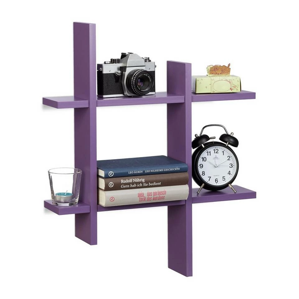 relaxdays Wandregal »Farbiges Wandregal mit 6 Fächern«, Grün Lila, Hellblau, Schwarz, Grün 10 relaxdays Wandregal »Farbiges Wandregal mit 6 Fächern«, Grün Lila, Hellblau, Schwarz, Grün – Bild 10