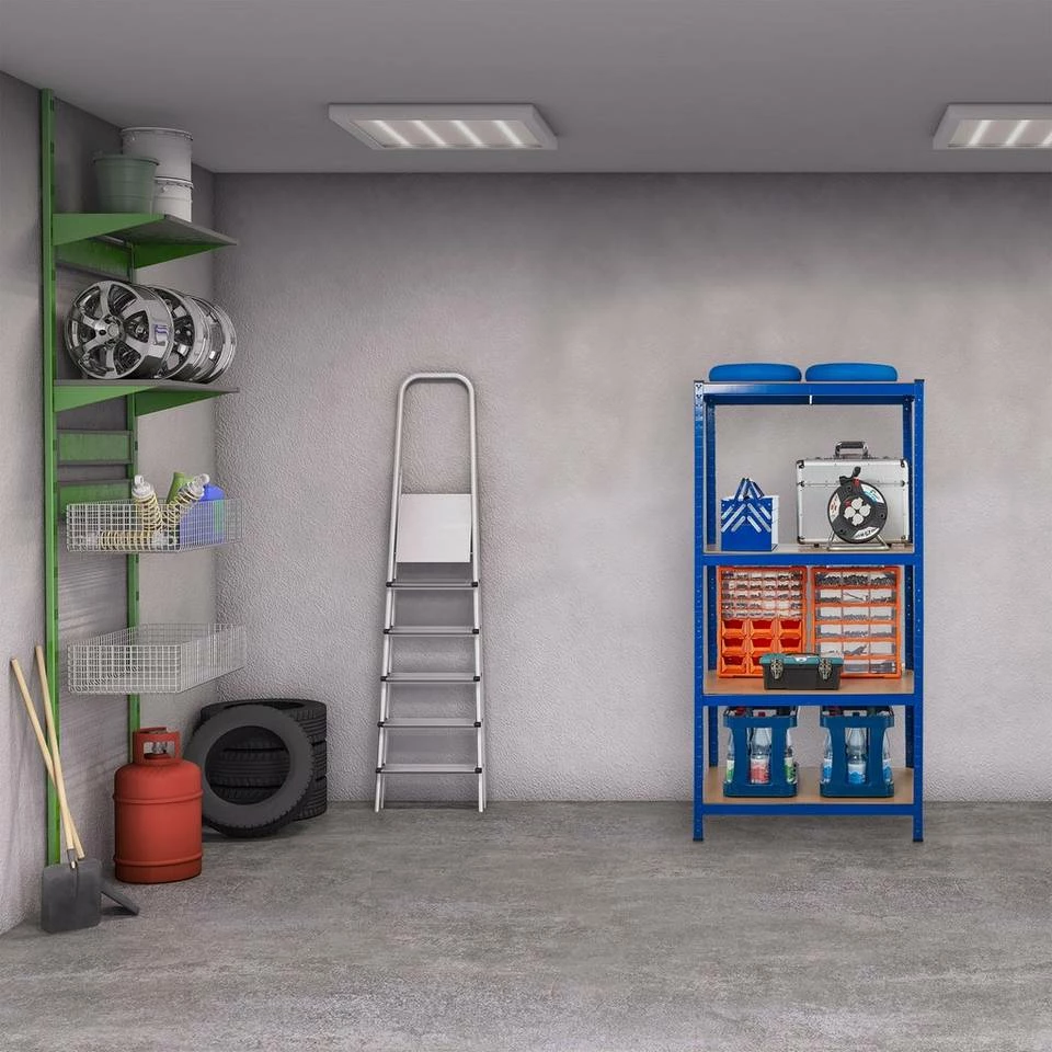 relaxdays Schwerlastregal »Schwerlastregal 180x90x60 blau« 2 relaxdays Schwerlastregal »Schwerlastregal 180x90x60 blau« – Bild 2