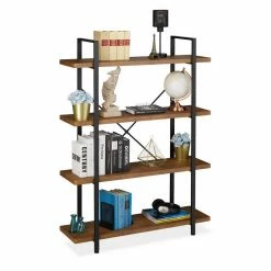 relaxdays Bücherregal »Bücherregal Industrial mit 4 Ebenen«