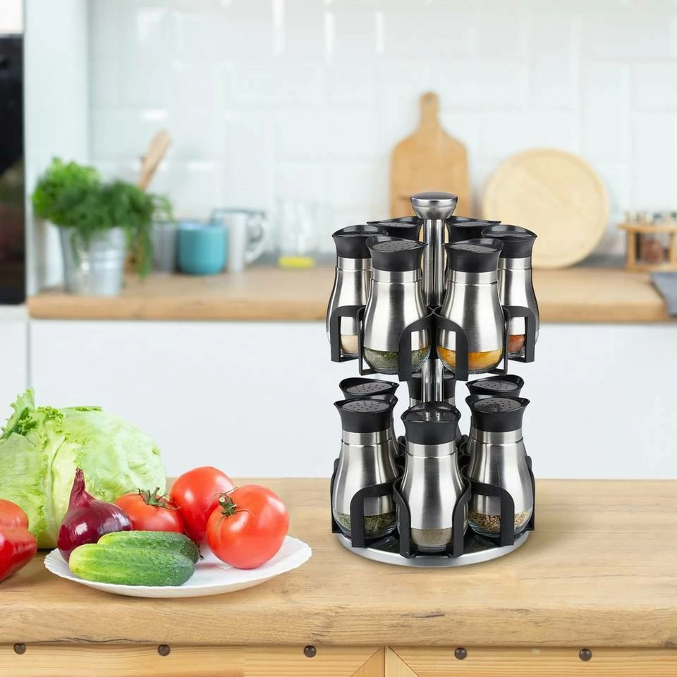 relaxdays Gewürzkarussell »Gewürzkarussell mit 12 Gläsern« 2 relaxdays Gewürzkarussell »Gewürzkarussell mit 12 Gläsern« – Bild 2