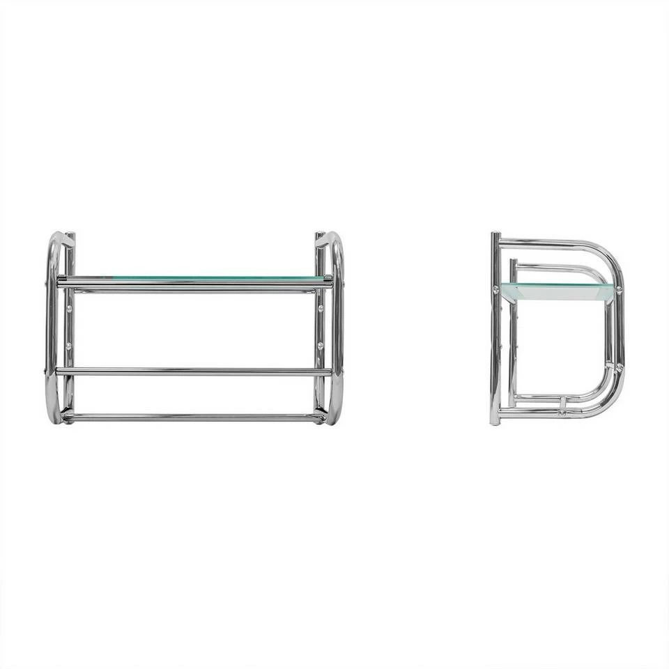 relaxdays Wandregal »Wandregal Edelstahl mit Handtuchhalter« 7 relaxdays Wandregal »Wandregal Edelstahl mit Handtuchhalter« – Bild 7