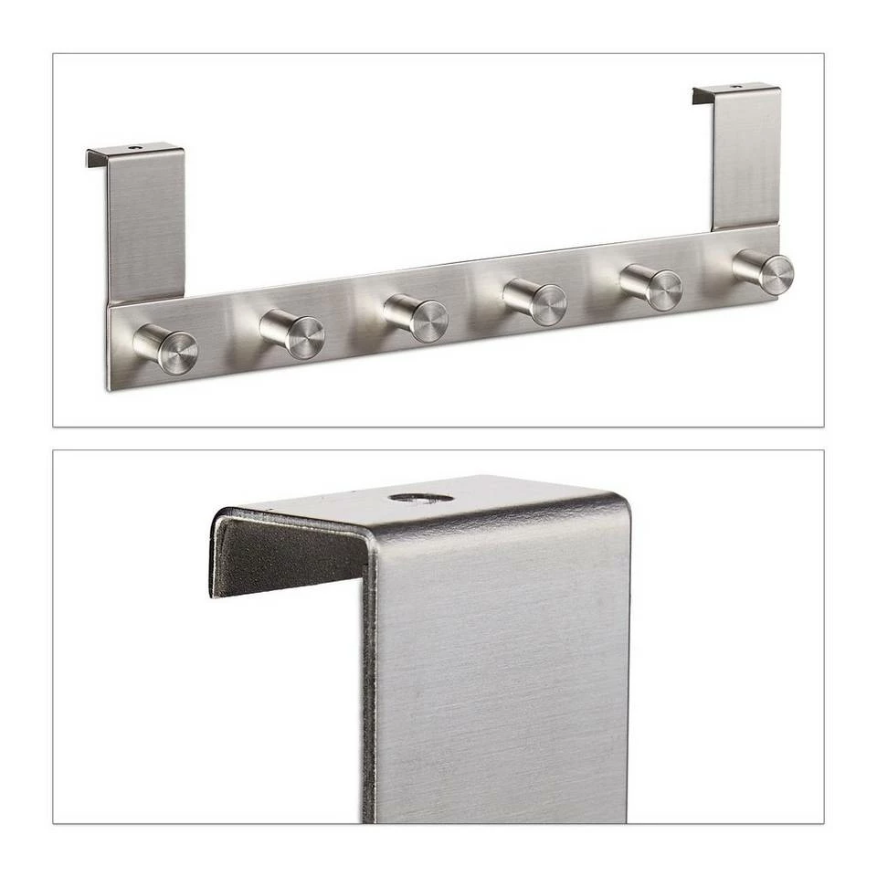 Türgarderobe »Türgarderobe Edelstahl«, relaxdays, A 8 Türgarderobe »Türgarderobe Edelstahl«, relaxdays, A – Bild 8