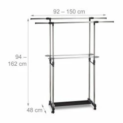 relaxdays Garderobenständer »Rollgarderobe mit 2 Kleiderstangen« 12 relaxdays Garderobenständer »Rollgarderobe mit 2 Kleiderstangen« -Deutschland Möbel Verkäufe 2024 d26868a9 bc2a 5f7e a0c0 13f657d74c10