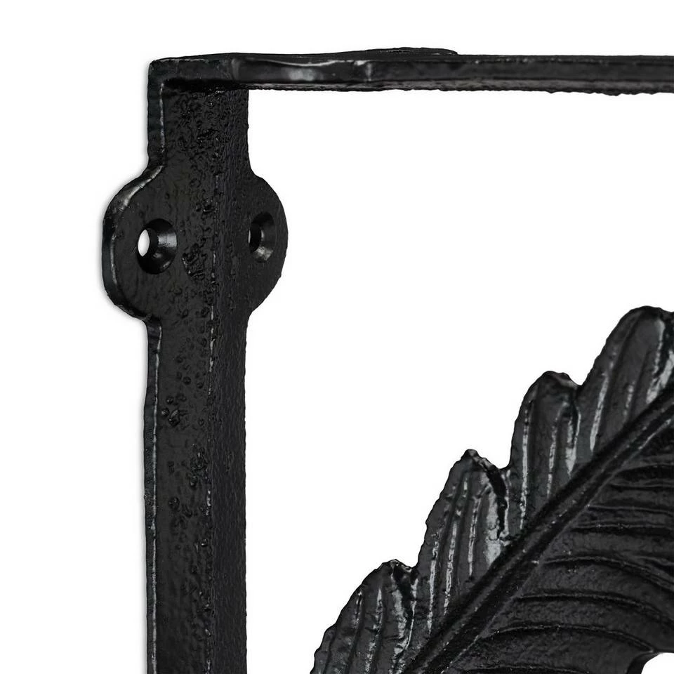 relaxdays Wandregalhalter »2 x Regalwinkel Gusseisen Feder schwarz« 7 relaxdays Wandregalhalter »2 x Regalwinkel Gusseisen Feder schwarz« – Bild 7