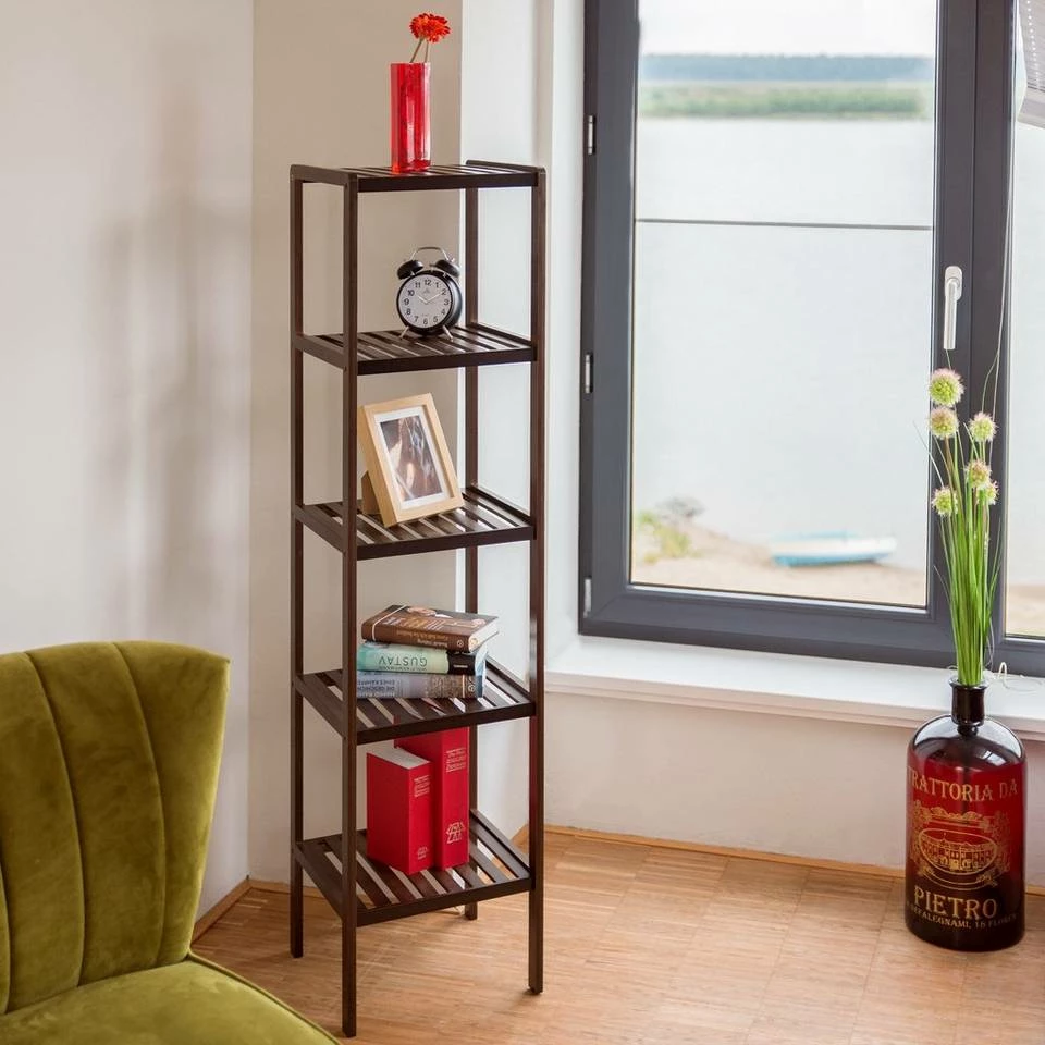 relaxdays Badregal »Bambus Badregal dunkelbraun« 2 relaxdays Badregal »Bambus Badregal dunkelbraun« – Bild 2